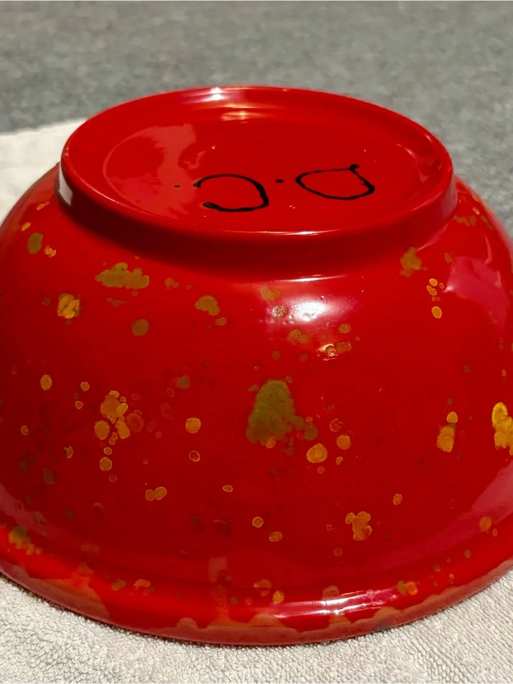Vintage Italian Ceramica Ternana 12” Splatterware Bowl